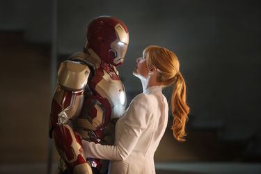 Robert Downey, Jr. and Gwyneth Paltrow in "Iron Man 3"