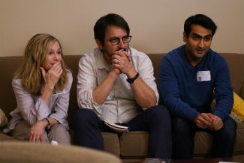 Holly Hunter, Ray Romano and Kumail Nanjiani in "The Big Sick"