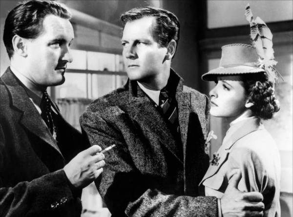 George Sanders. Joel McCrea and Laraine Day in Foreign Correspondent