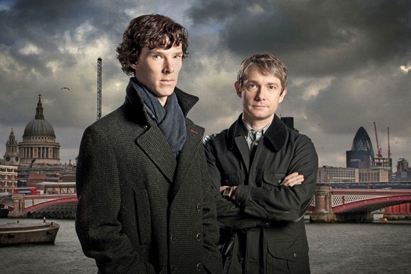 Benedict Cumberbatch and Martin Freeman in "Sherlock"