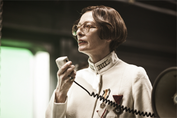 Tilda Swinton in "Snowpiercer"