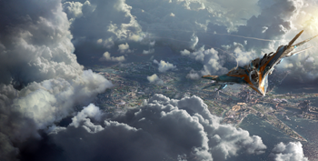 Peter Quill's ship in Marvel's "Guardians of the Galaxy"