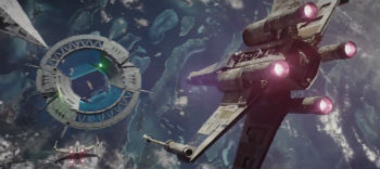 Space battle in "Rogue One"