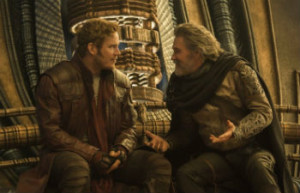 Chris Pratt and Kurt Russell in "Guardians of the Galaxy Vol. 2"