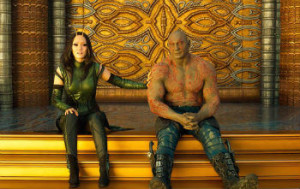 Pom Klementieff and Dave Bautista in "Guardians of the Galaxy Vol. 2"