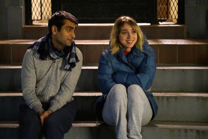 Kumail Nanjiani and Zoe Kazan in "The Big Sick"
