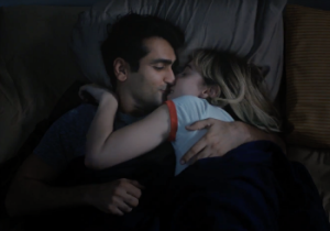Kumail Nanjiani and Zoe Kazan in "The Big Sick"