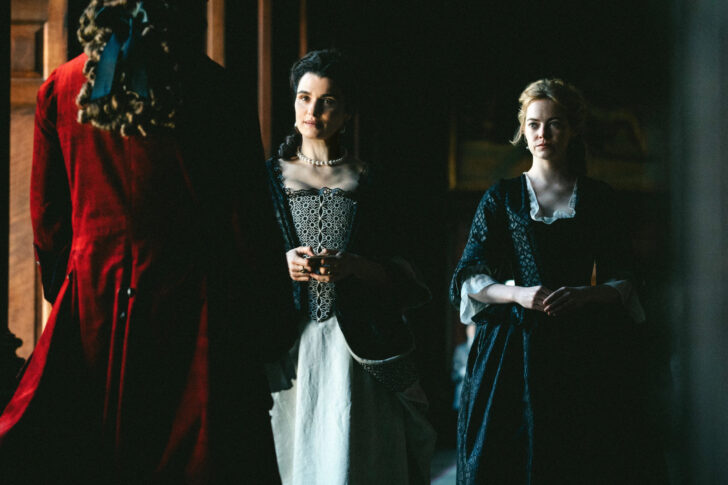 Rachel Weisz and Emma Stone in "The Favourite"
